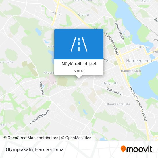 Olympiakatu kartta