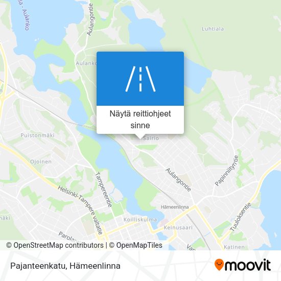 Pajanteenkatu kartta