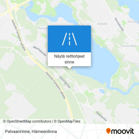 Palvaanrinne kartta