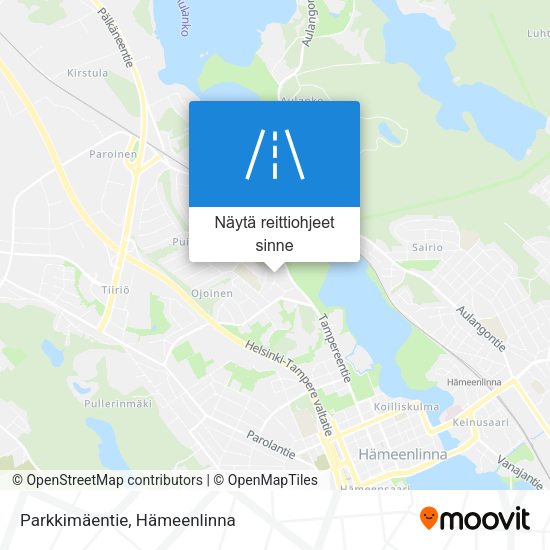 Parkkimäentie kartta