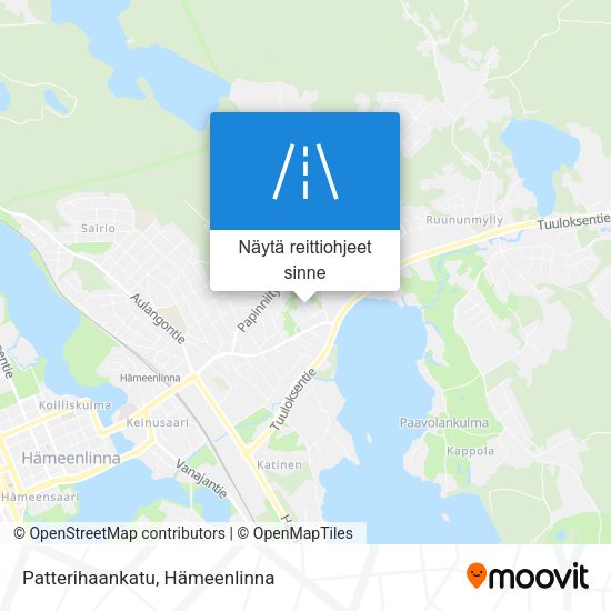 Patterihaankatu kartta