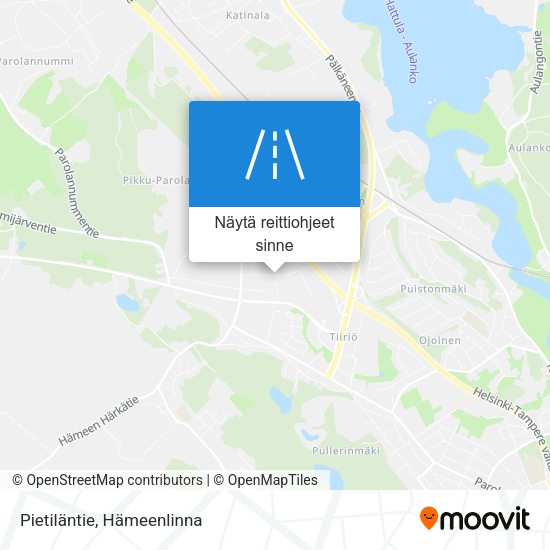 Pietiläntie kartta