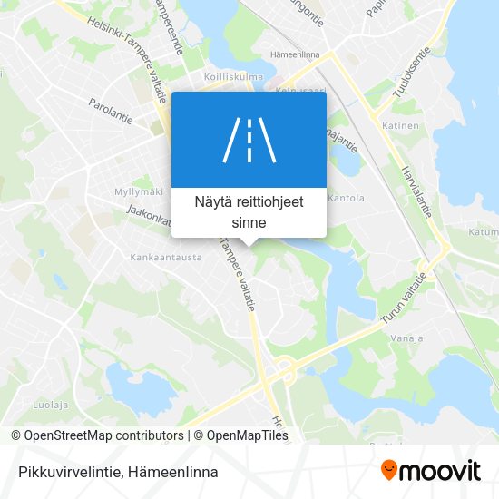 Pikkuvirvelintie kartta