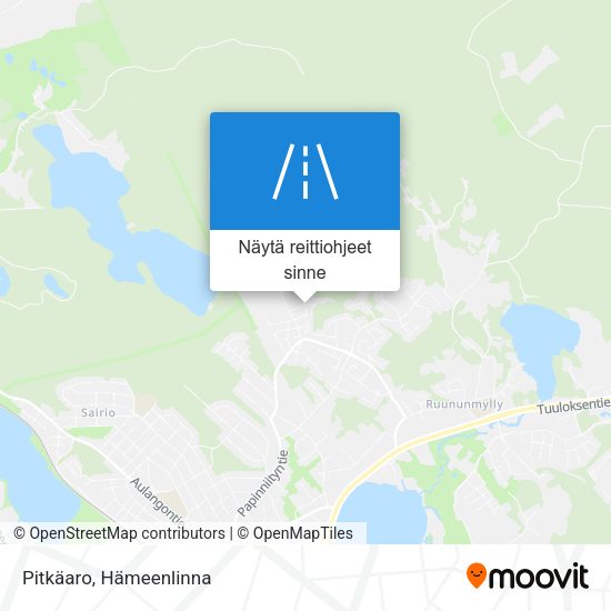 Pitkäaro kartta