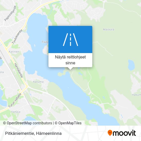 Pitkäniementie kartta