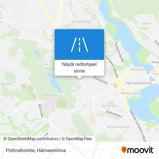 Poltinahontie kartta