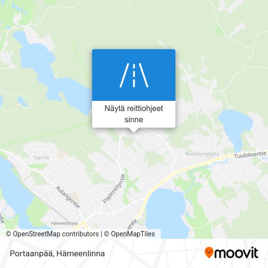 Portaanpää kartta