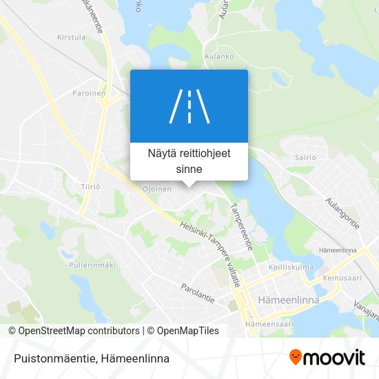 Puistonmäentie kartta