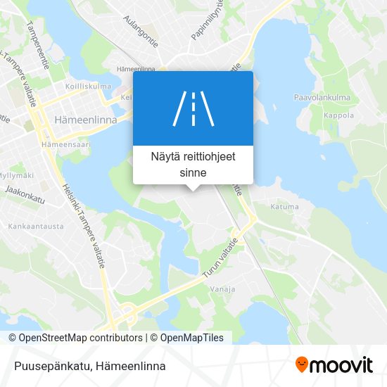 Puusepänkatu kartta