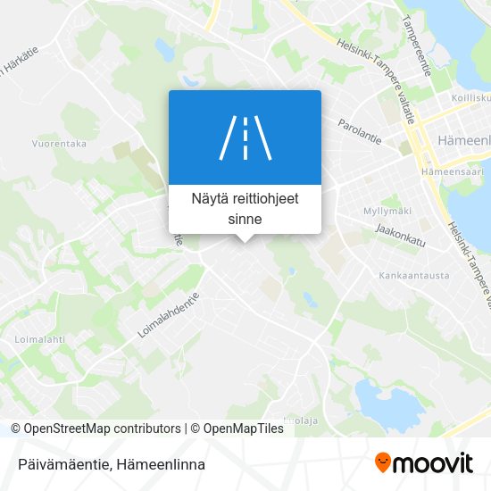 Päivämäentie kartta