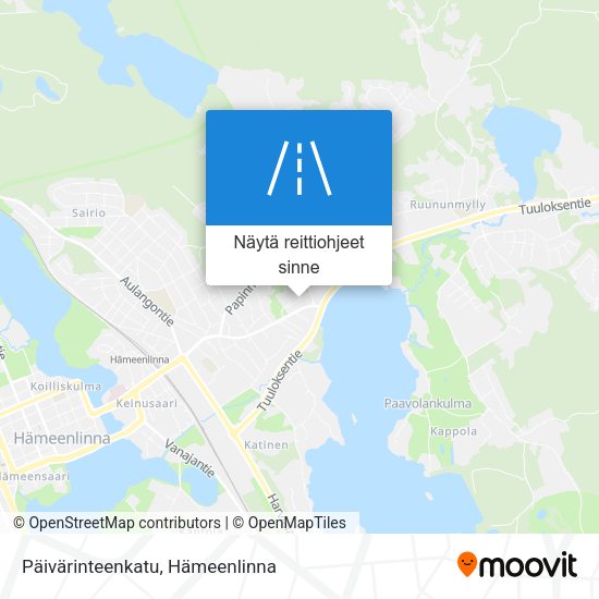 Päivärinteenkatu kartta
