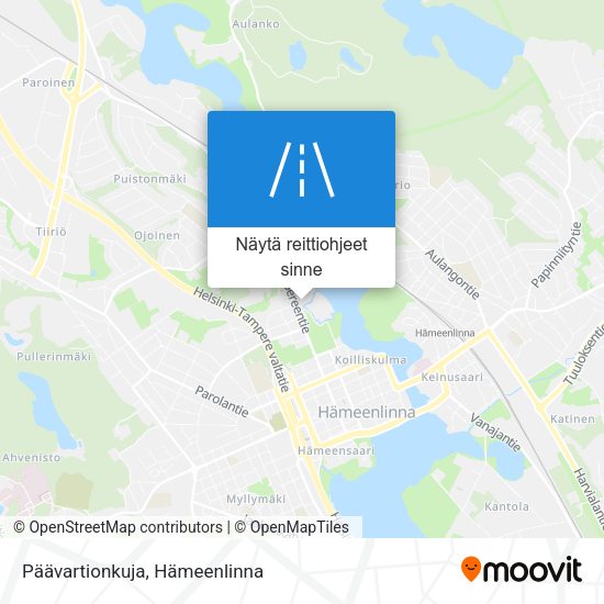 Päävartionkuja kartta