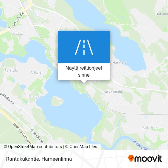 Rantakukantie kartta