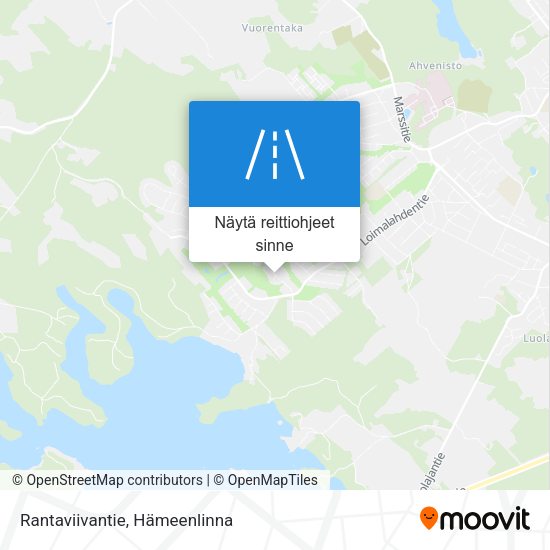 Rantaviivantie kartta