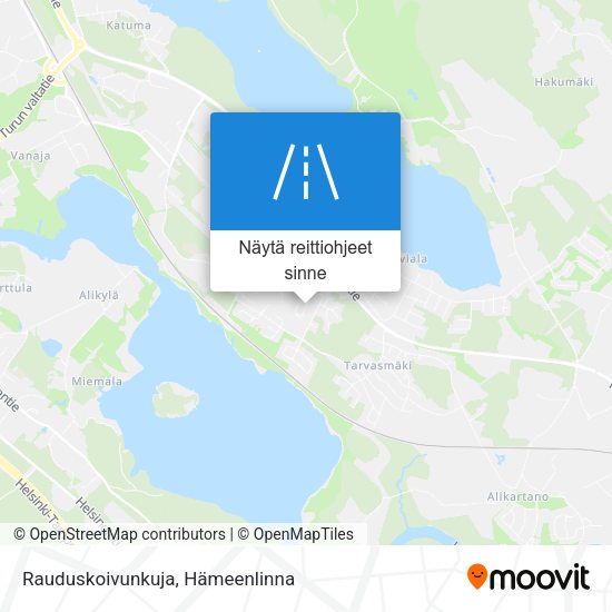 Rauduskoivunkuja kartta