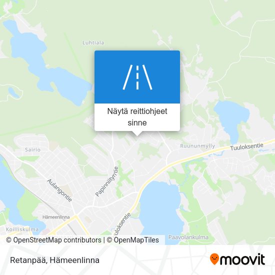 Retanpää kartta
