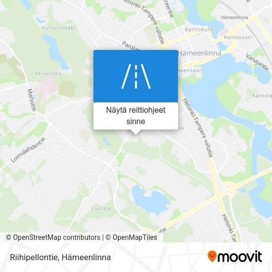 Riihipellontie kartta