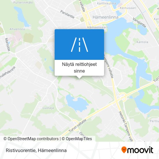 Ristivuorentie kartta