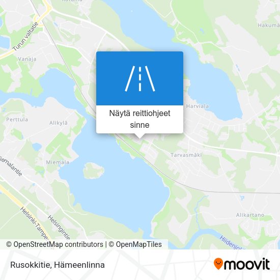 Rusokkitie kartta