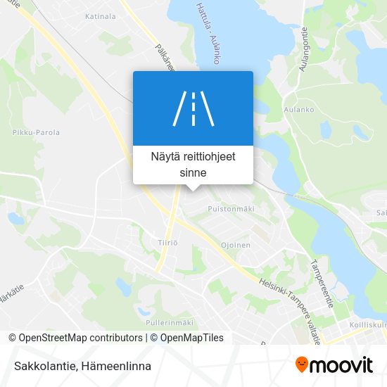Sakkolantie kartta