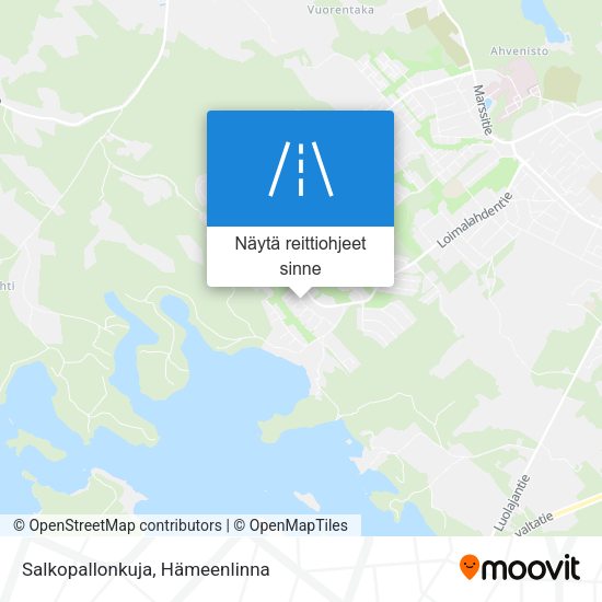 Salkopallonkuja kartta