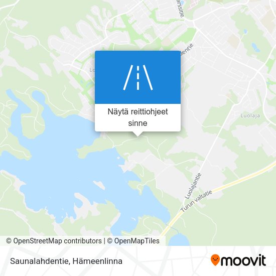Saunalahdentie kartta
