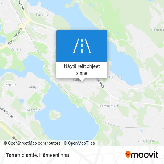 Tammiolantie kartta