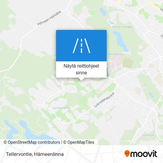 Tellervontie kartta