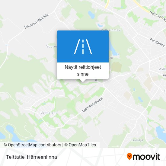Telttatie kartta