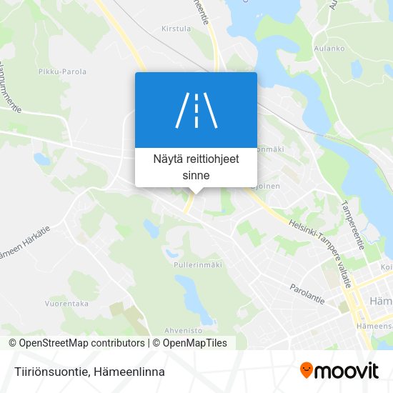 Tiiriönsuontie kartta