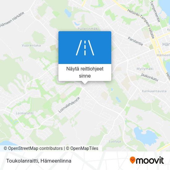 Toukolanraitti kartta