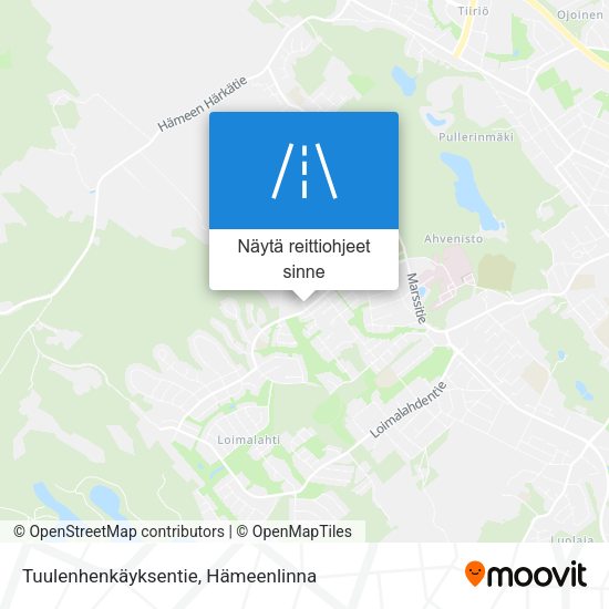 Tuulenhenkäyksentie kartta