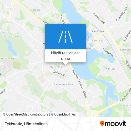 Tykistötie kartta