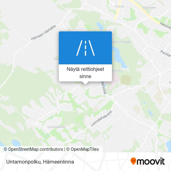 Untamonpolku kartta