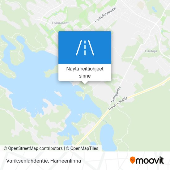 Variksenlahdentie kartta