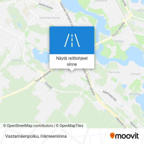 Vastamäenpolku kartta