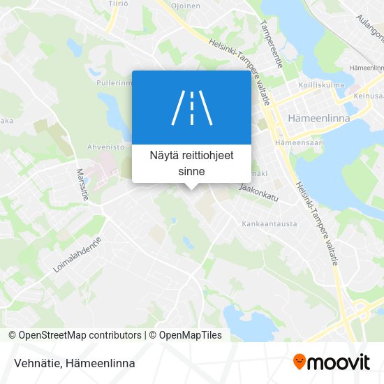 Vehnätie kartta