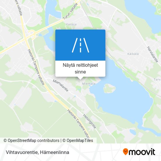 Vihtavuorentie kartta