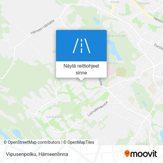 Vipusenpolku kartta