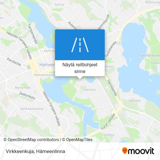 Virkkeenkuja kartta
