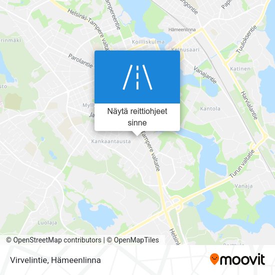 Virvelintie kartta