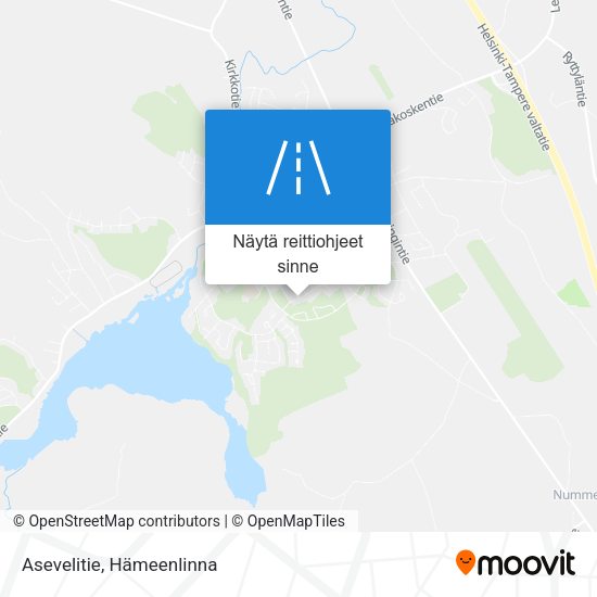 Asevelitie kartta
