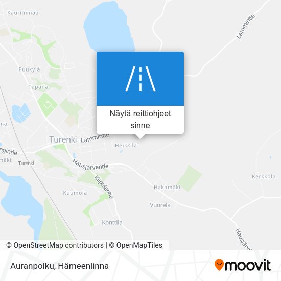 Auranpolku kartta