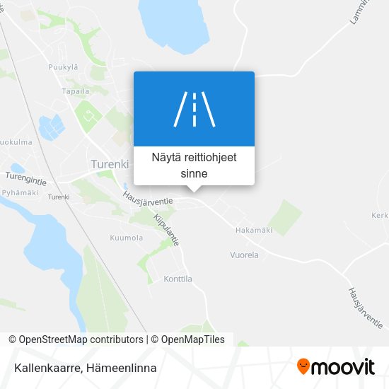 Kallenkaarre kartta