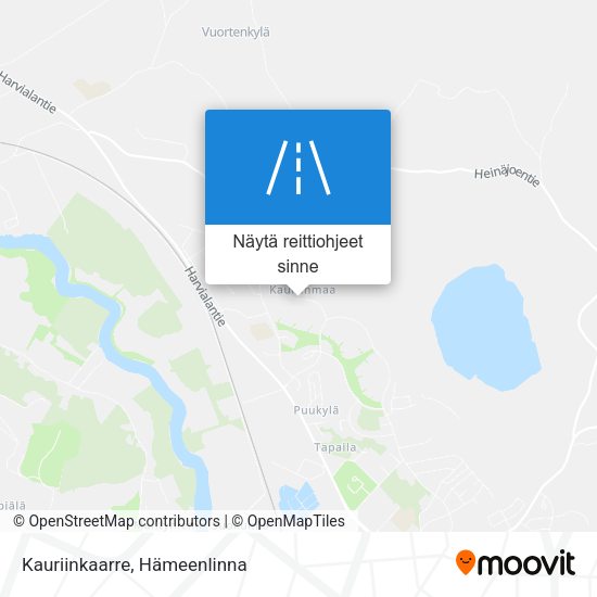 Kauriinkaarre kartta