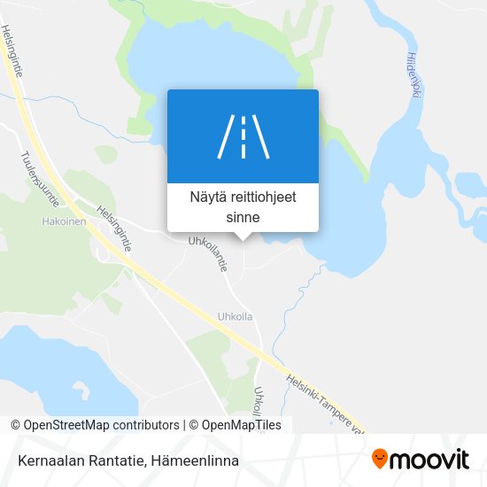 Kernaalan Rantatie kartta