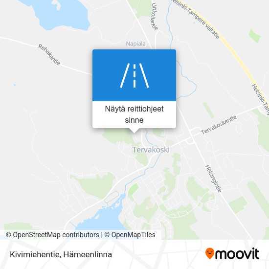 Kivimiehentie kartta
