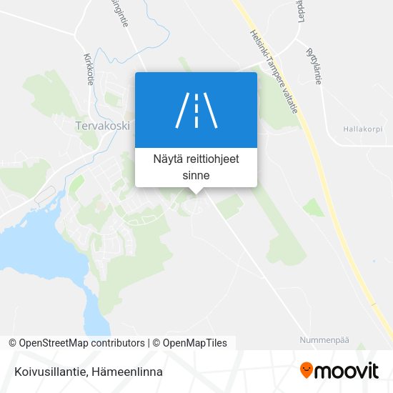 Koivusillantie kartta