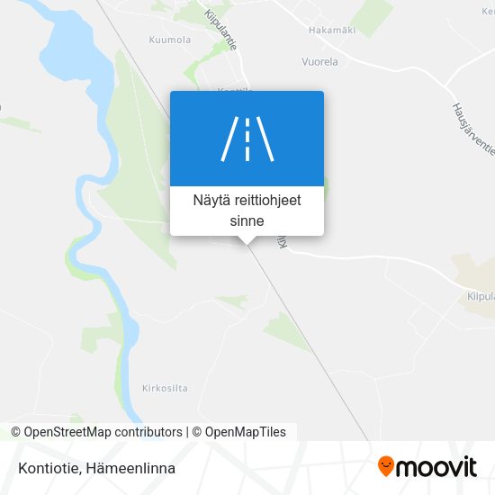 Kontiotie kartta