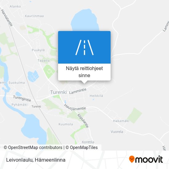 Leivonlaulu kartta
